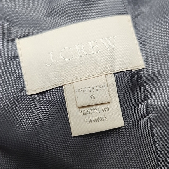 J. Crew Woman's Gray Mollie Bridesmaid Dress Size Petite 0 - Picture 9 of 10